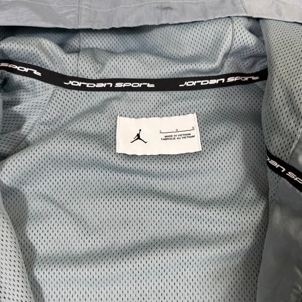Jordan Sport Classic Tracksuit Mens Large Grey Hooded Jacket Pants Set NEW
